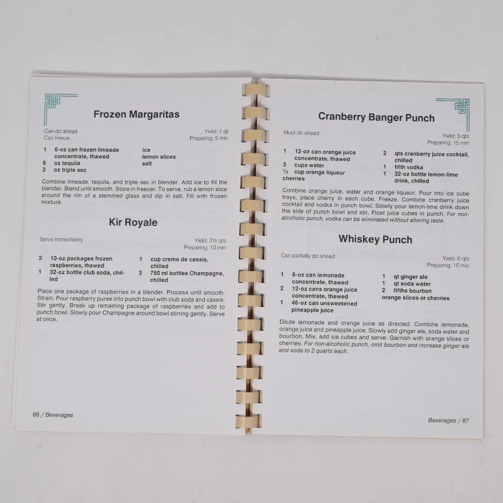 Appetizers Southern Style Junior League Greensboro NC 1992 Vintage Cookbook Food